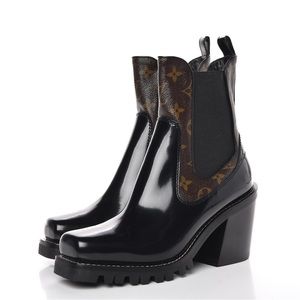 Louis Vuitton Patent Monogram Limitless Ankle Boots